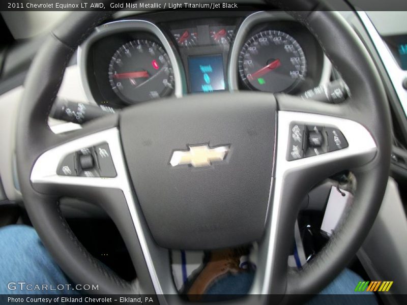 Gold Mist Metallic / Light Titanium/Jet Black 2011 Chevrolet Equinox LT AWD