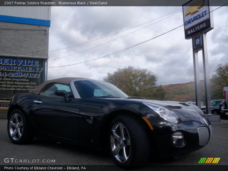 Mysterious Black / Steel/Sand 2007 Pontiac Solstice Roadster