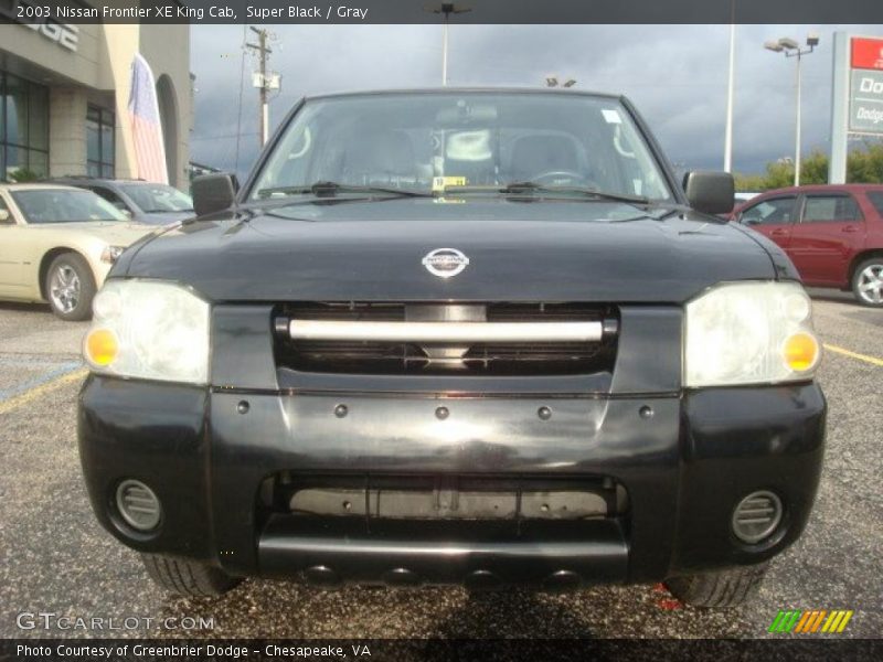 Super Black / Gray 2003 Nissan Frontier XE King Cab