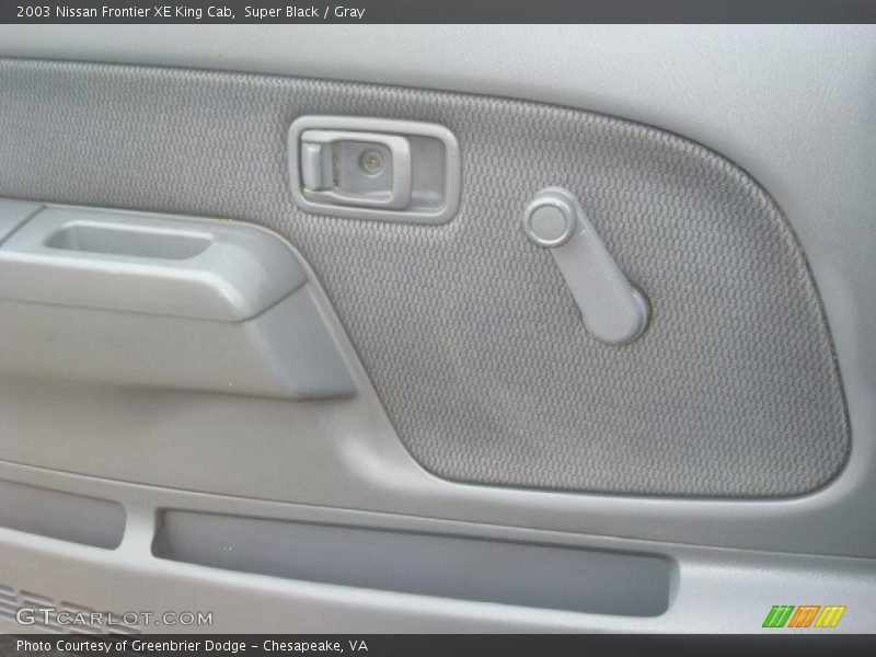 Super Black / Gray 2003 Nissan Frontier XE King Cab