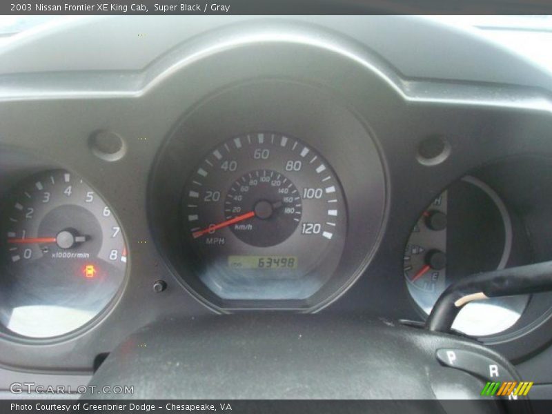 Super Black / Gray 2003 Nissan Frontier XE King Cab
