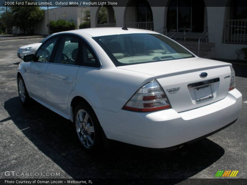 Oxford White / Medium Light Stone 2008 Ford Taurus Limited