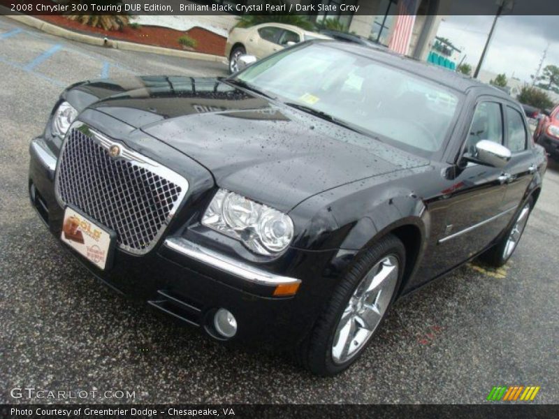 Brilliant Black Crystal Pearl / Dark Slate Gray 2008 Chrysler 300 Touring DUB Edition