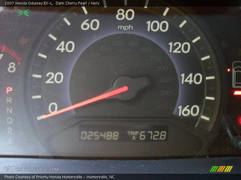 Dark Cherry Pearl / Ivory 2007 Honda Odyssey EX-L