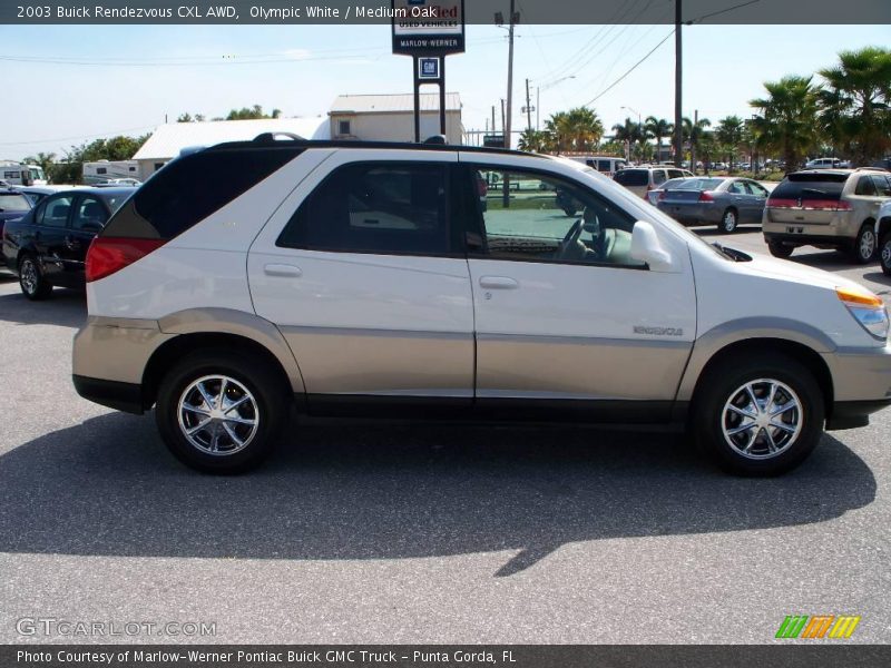 Olympic White / Medium Oak 2003 Buick Rendezvous CXL AWD