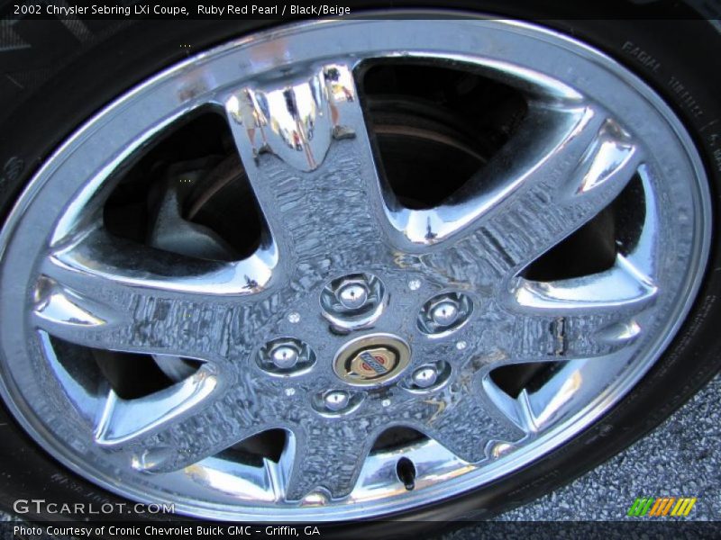 Ruby Red Pearl / Black/Beige 2002 Chrysler Sebring LXi Coupe