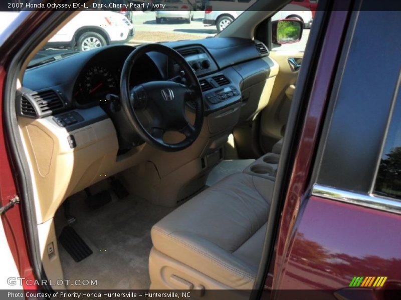 Dark Cherry Pearl / Ivory 2007 Honda Odyssey EX-L