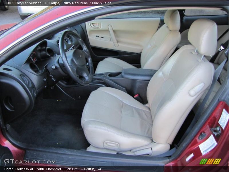  2002 Sebring LXi Coupe Black/Beige Interior
