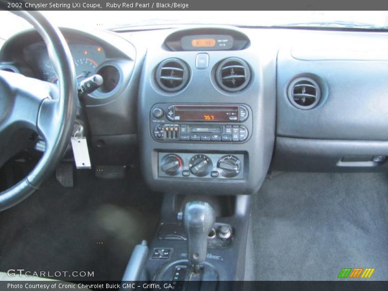 Ruby Red Pearl / Black/Beige 2002 Chrysler Sebring LXi Coupe