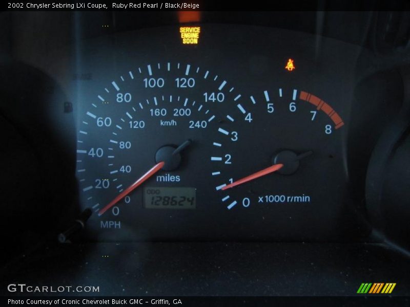  2002 Sebring LXi Coupe LXi Coupe Gauges