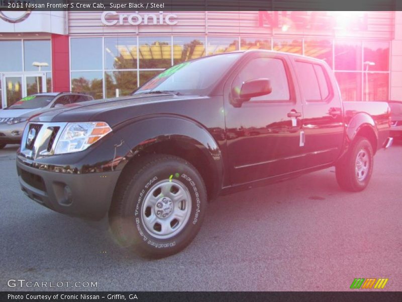 Super Black / Steel 2011 Nissan Frontier S Crew Cab