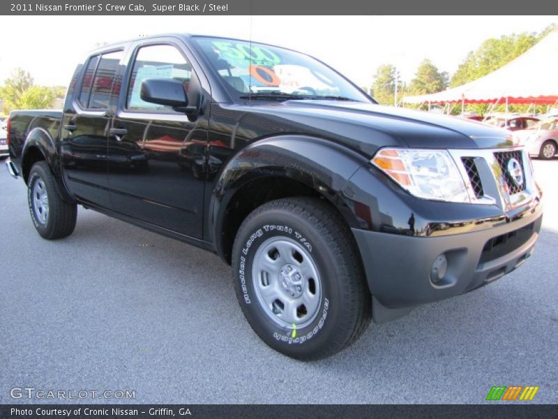 Super Black / Steel 2011 Nissan Frontier S Crew Cab