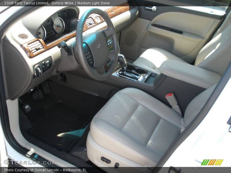 Oxford White / Medium Light Stone 2008 Ford Taurus Limited