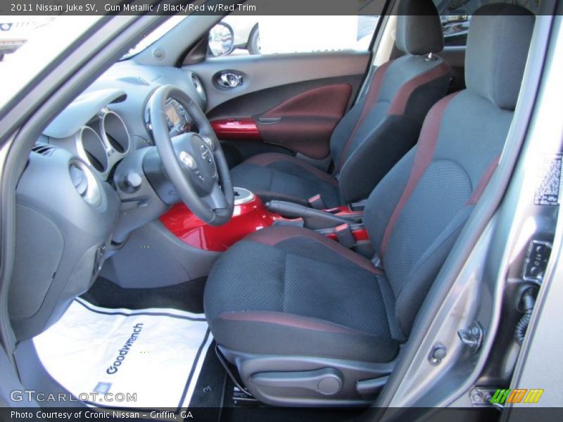  2011 Juke SV Black/Red w/Red Trim Interior