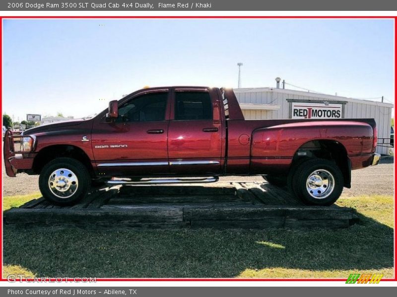 Flame Red / Khaki 2006 Dodge Ram 3500 SLT Quad Cab 4x4 Dually