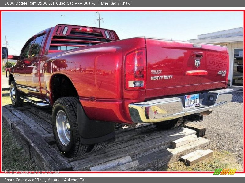 Flame Red / Khaki 2006 Dodge Ram 3500 SLT Quad Cab 4x4 Dually