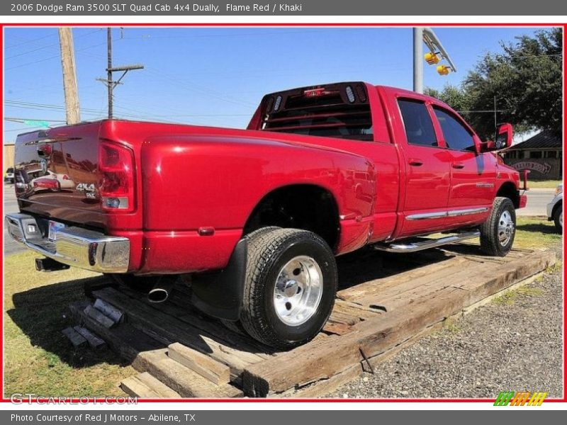 Flame Red / Khaki 2006 Dodge Ram 3500 SLT Quad Cab 4x4 Dually