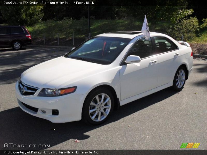 Premium White Pearl / Ebony Black 2006 Acura TSX Sedan