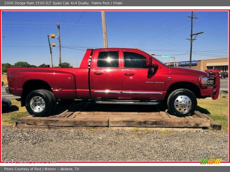 Flame Red / Khaki 2006 Dodge Ram 3500 SLT Quad Cab 4x4 Dually