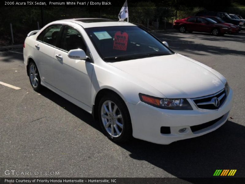 Premium White Pearl / Ebony Black 2006 Acura TSX Sedan