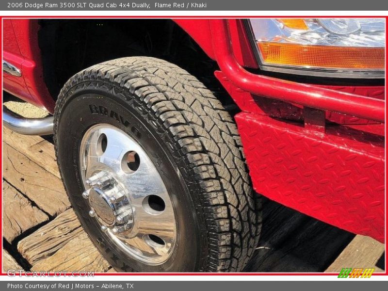 Flame Red / Khaki 2006 Dodge Ram 3500 SLT Quad Cab 4x4 Dually