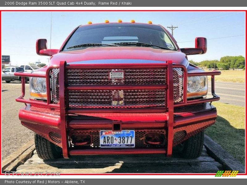 Flame Red / Khaki 2006 Dodge Ram 3500 SLT Quad Cab 4x4 Dually