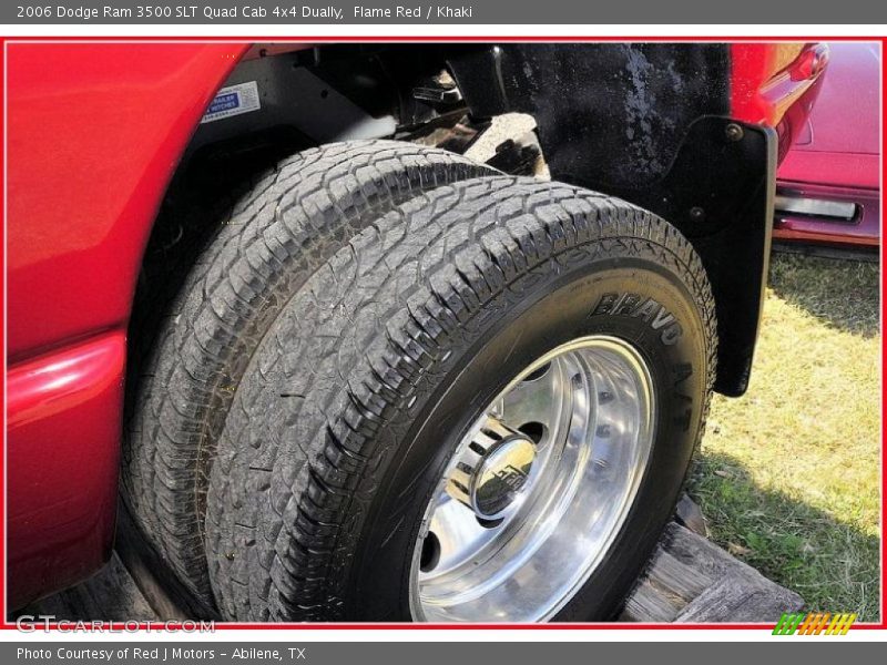 Flame Red / Khaki 2006 Dodge Ram 3500 SLT Quad Cab 4x4 Dually