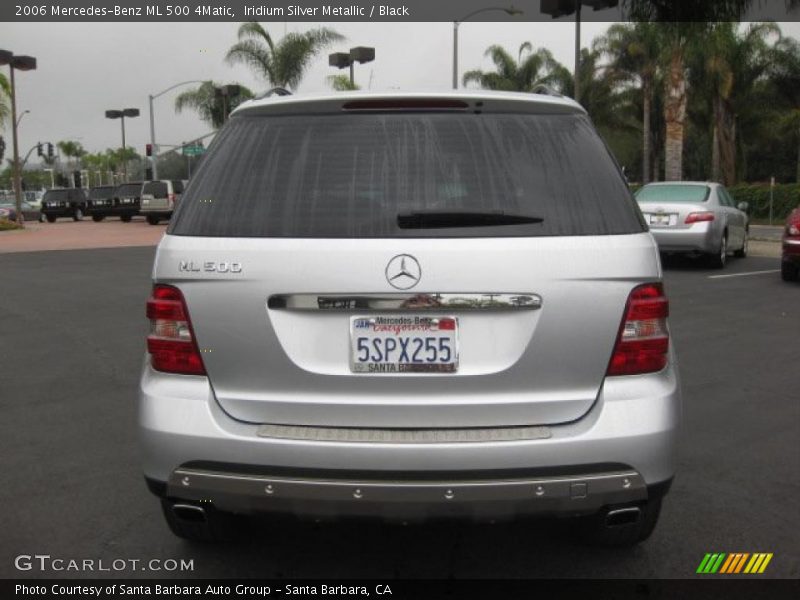 Iridium Silver Metallic / Black 2006 Mercedes-Benz ML 500 4Matic