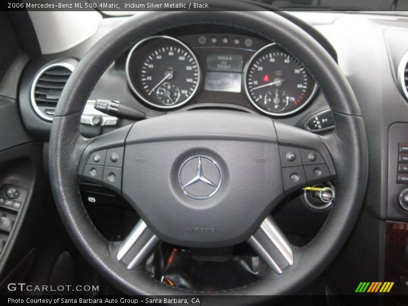 Iridium Silver Metallic / Black 2006 Mercedes-Benz ML 500 4Matic