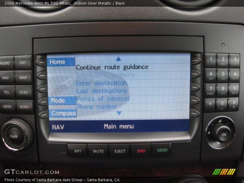 Iridium Silver Metallic / Black 2006 Mercedes-Benz ML 500 4Matic