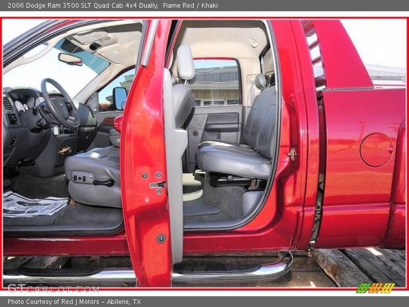 Flame Red / Khaki 2006 Dodge Ram 3500 SLT Quad Cab 4x4 Dually