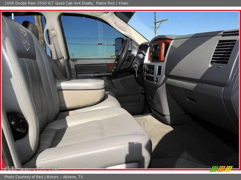 Flame Red / Khaki 2006 Dodge Ram 3500 SLT Quad Cab 4x4 Dually