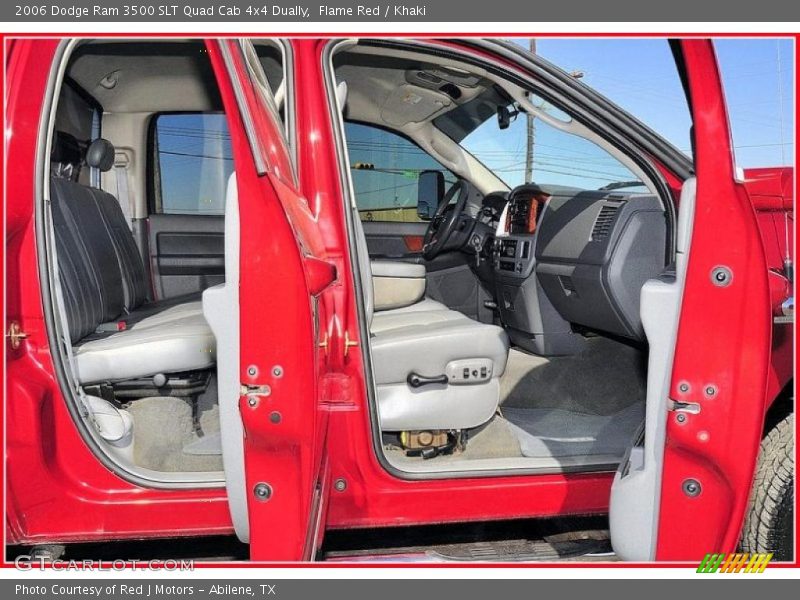 Flame Red / Khaki 2006 Dodge Ram 3500 SLT Quad Cab 4x4 Dually