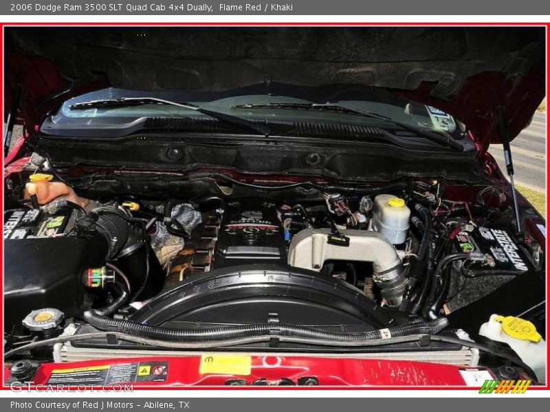 Flame Red / Khaki 2006 Dodge Ram 3500 SLT Quad Cab 4x4 Dually