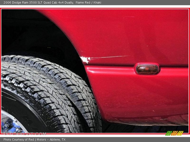 Flame Red / Khaki 2006 Dodge Ram 3500 SLT Quad Cab 4x4 Dually