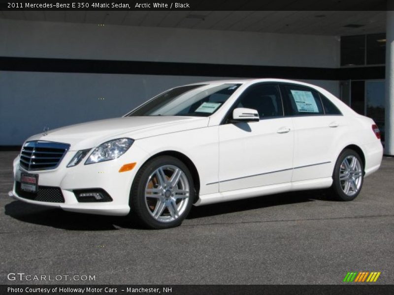 Arctic White / Black 2011 Mercedes-Benz E 350 4Matic Sedan