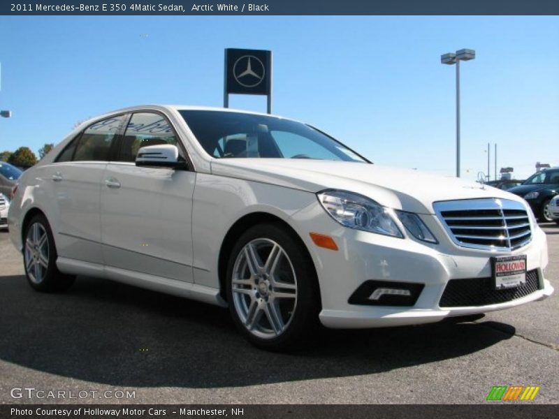 Arctic White / Black 2011 Mercedes-Benz E 350 4Matic Sedan