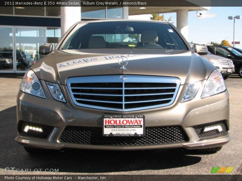 Indium Grey Metallic / Almond/Black 2011 Mercedes-Benz E 350 4Matic Sedan