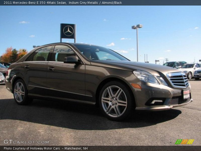Indium Grey Metallic / Almond/Black 2011 Mercedes-Benz E 350 4Matic Sedan