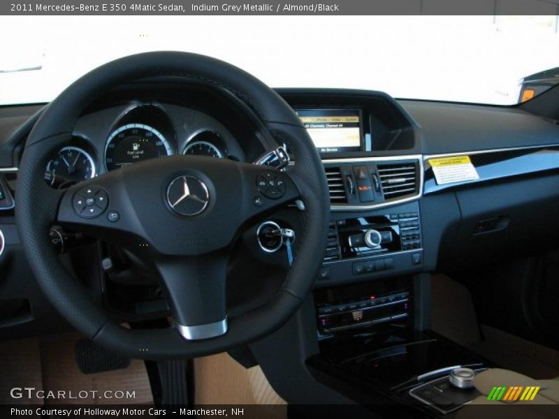 Indium Grey Metallic / Almond/Black 2011 Mercedes-Benz E 350 4Matic Sedan