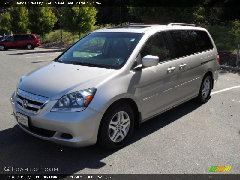 Silver Pearl Metallic / Gray 2007 Honda Odyssey EX-L