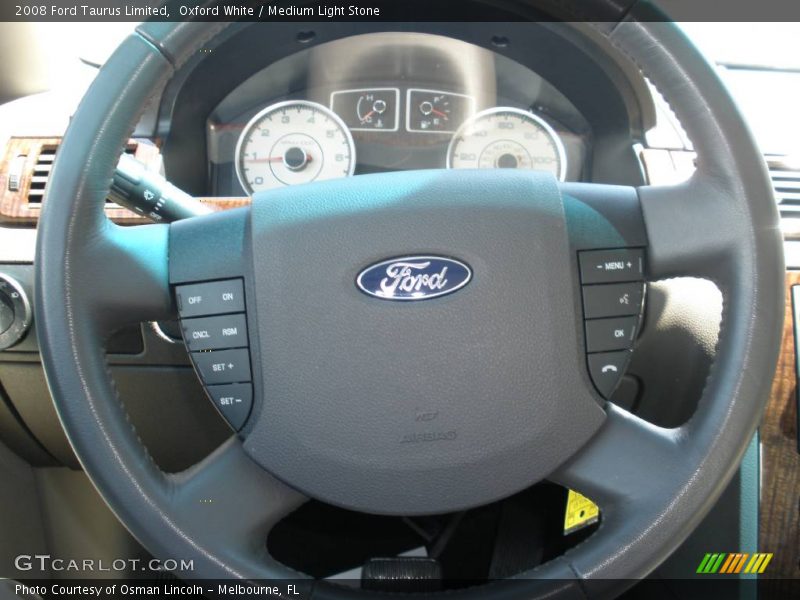 Oxford White / Medium Light Stone 2008 Ford Taurus Limited