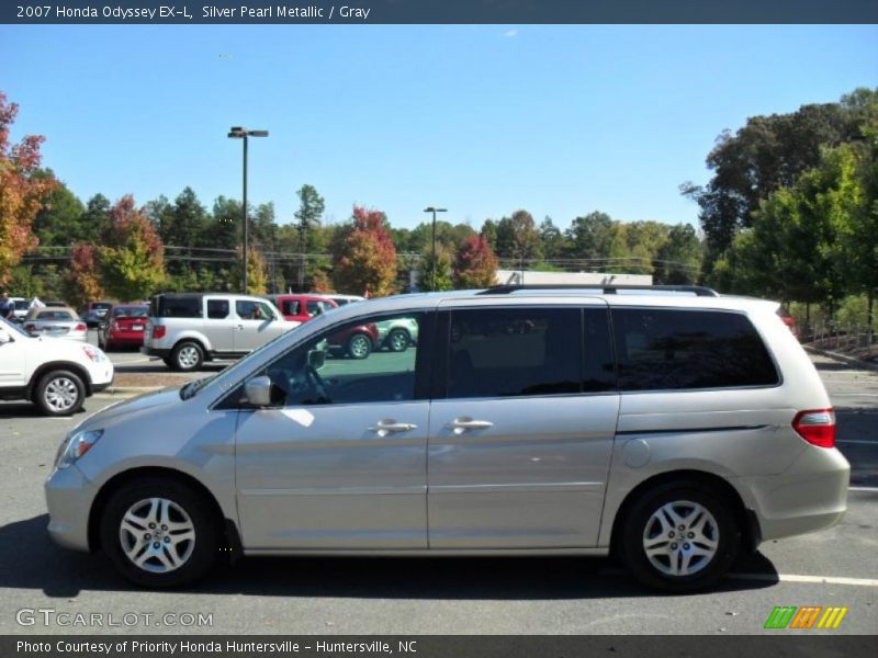 Silver Pearl Metallic / Gray 2007 Honda Odyssey EX-L