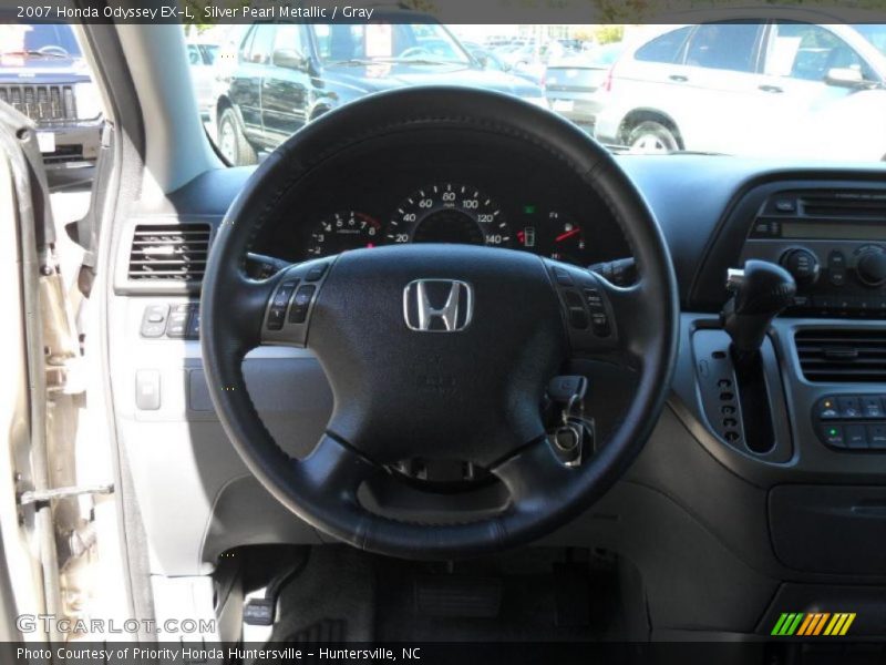 Silver Pearl Metallic / Gray 2007 Honda Odyssey EX-L