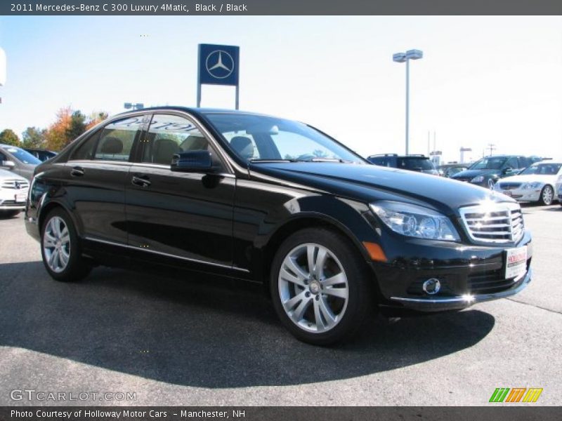 Black / Black 2011 Mercedes-Benz C 300 Luxury 4Matic