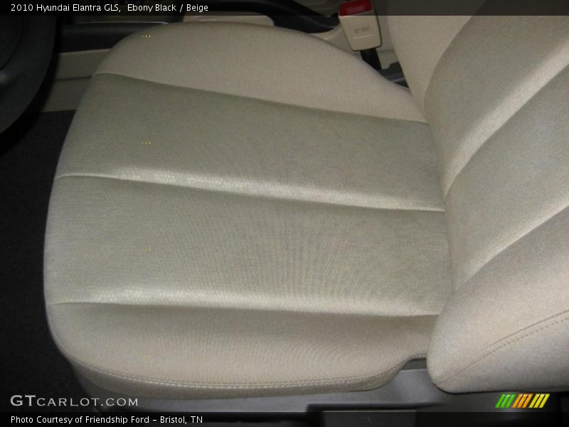 Ebony Black / Beige 2010 Hyundai Elantra GLS