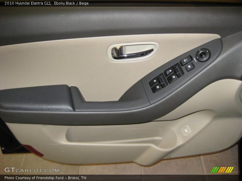 Ebony Black / Beige 2010 Hyundai Elantra GLS