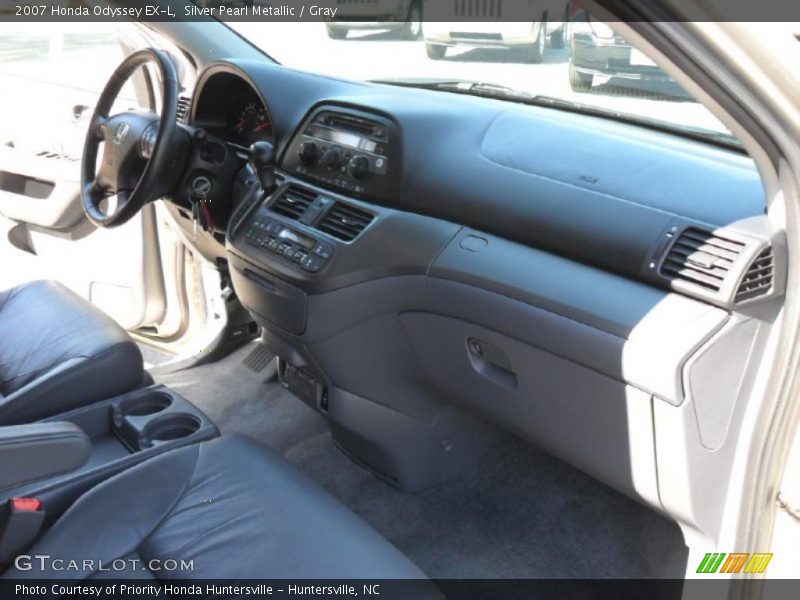 Silver Pearl Metallic / Gray 2007 Honda Odyssey EX-L