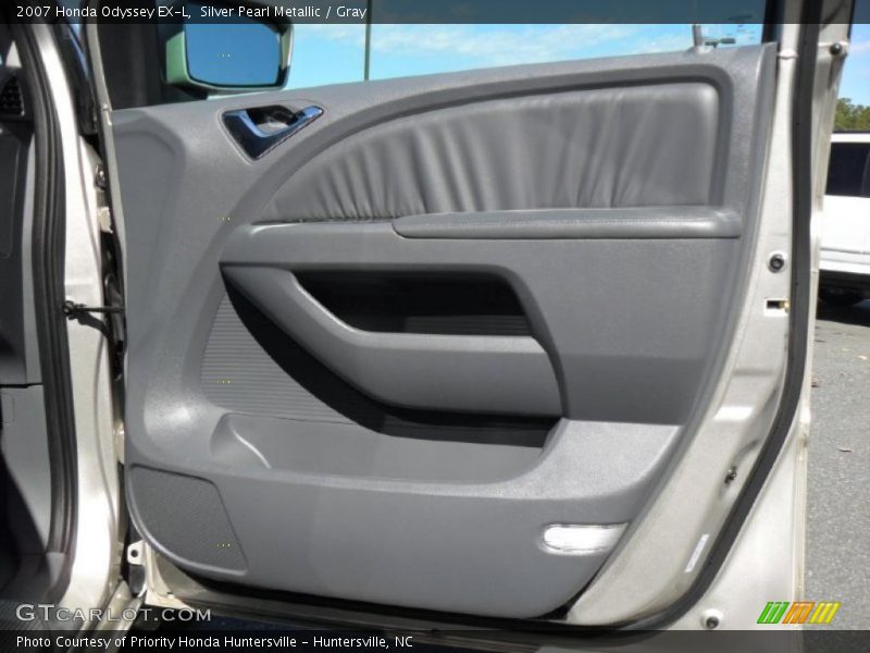 Silver Pearl Metallic / Gray 2007 Honda Odyssey EX-L