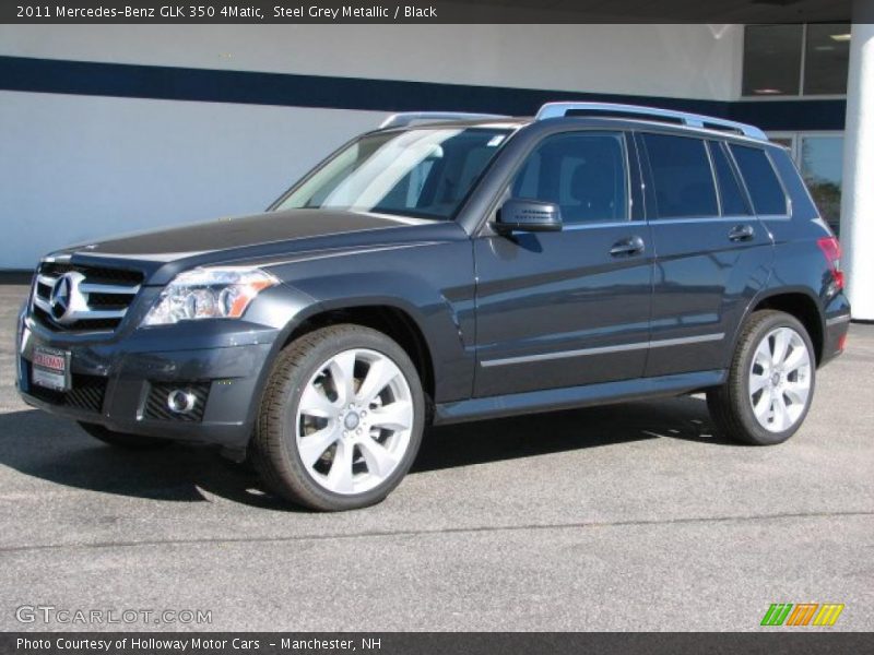Steel Grey Metallic / Black 2011 Mercedes-Benz GLK 350 4Matic